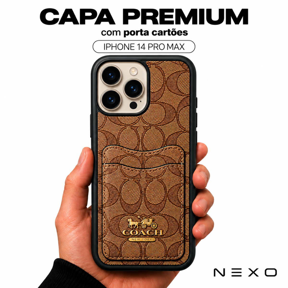 Capa Premium com Porta Cartões