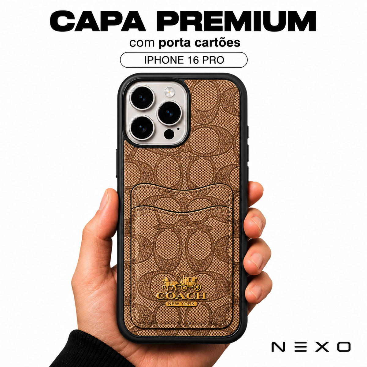 Capa Premium com Porta Cartões