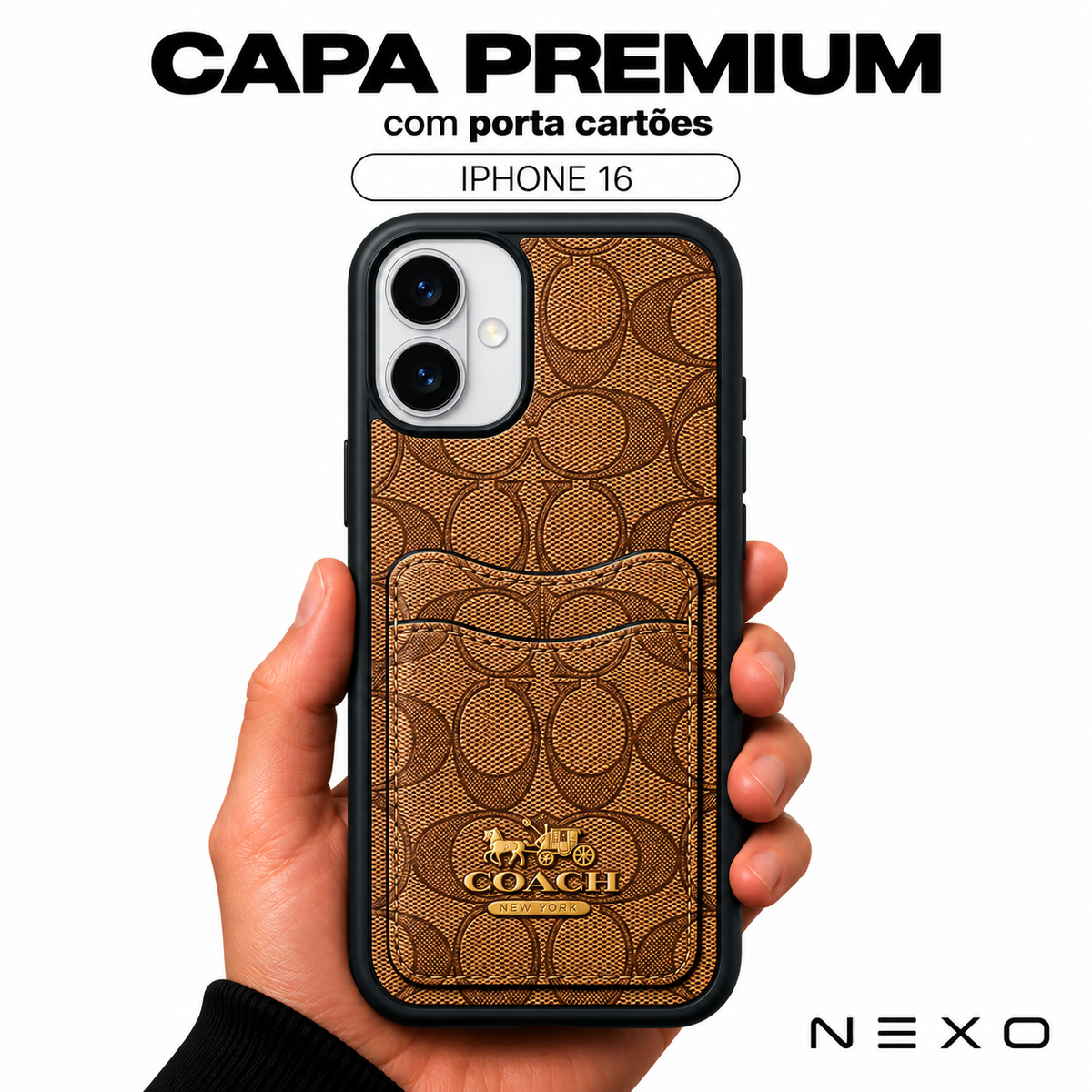 Capa Premium com Porta Cartões