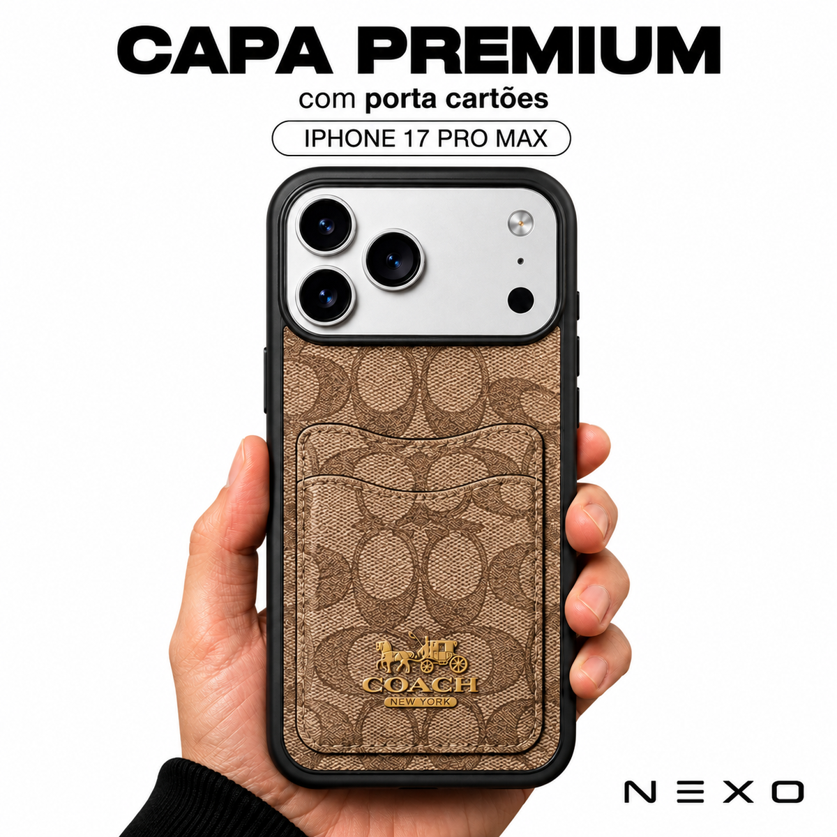 Capa Premium com Porta Cartões