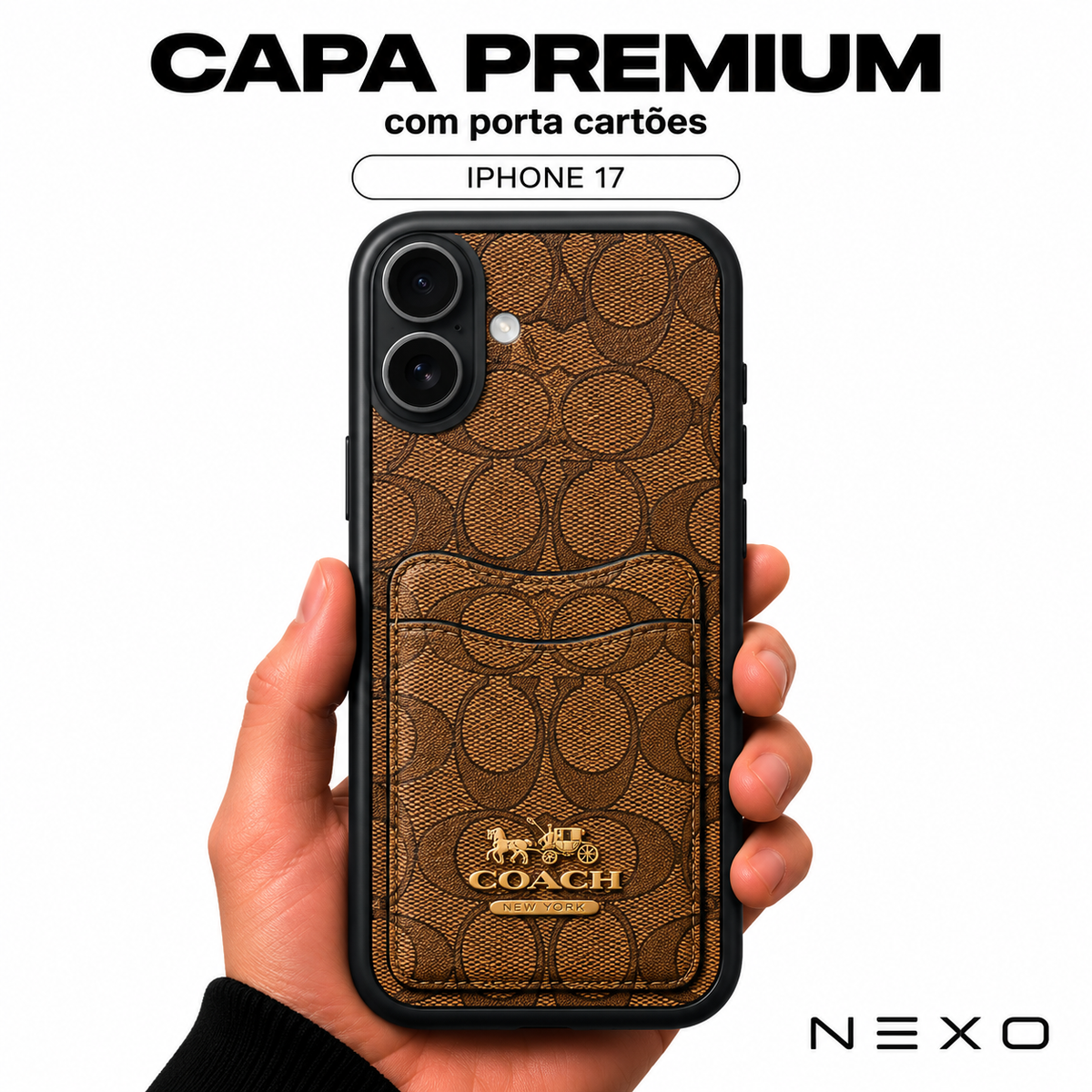 Capa Premium com Porta Cartões