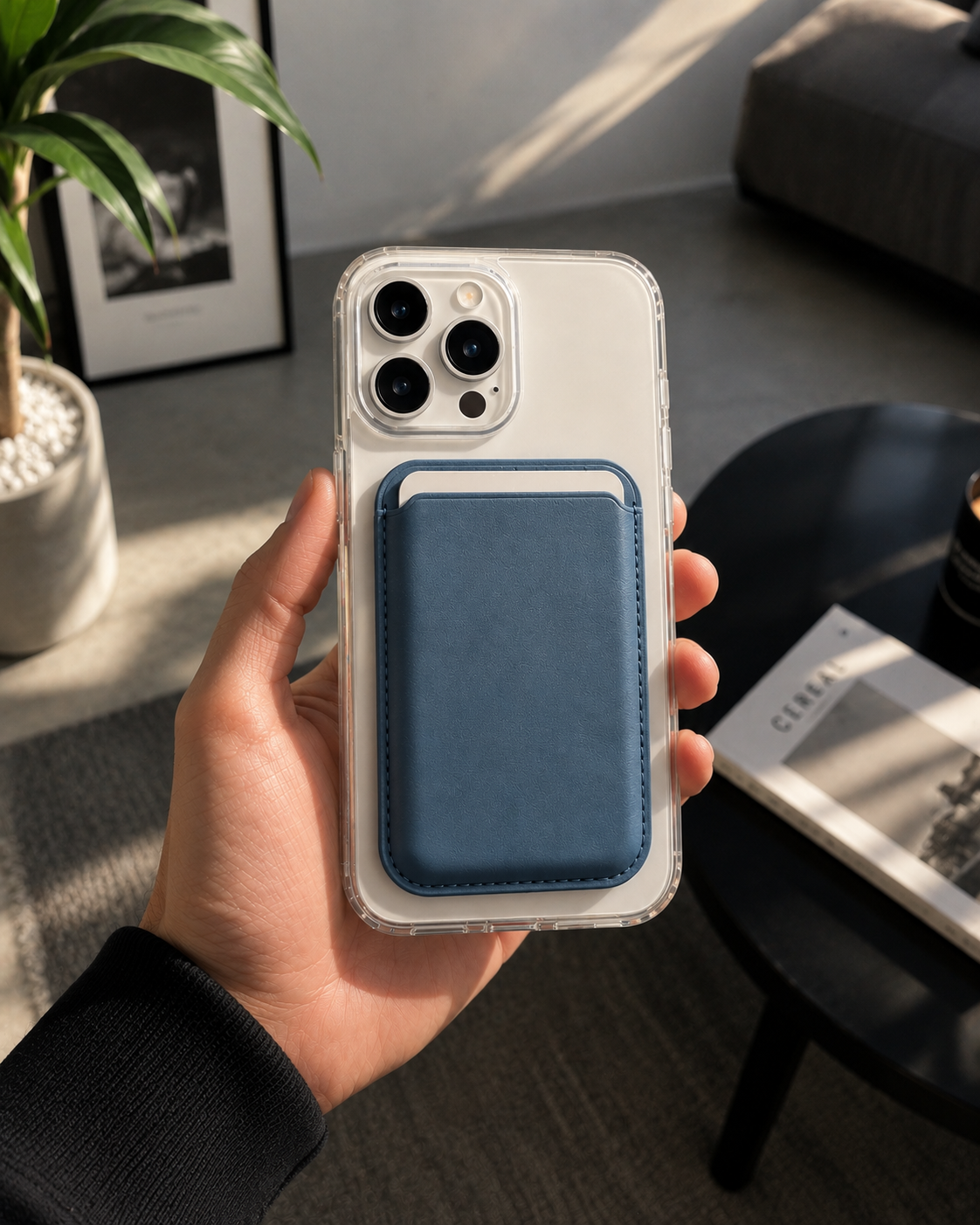 Carteira MagSafe Azul
