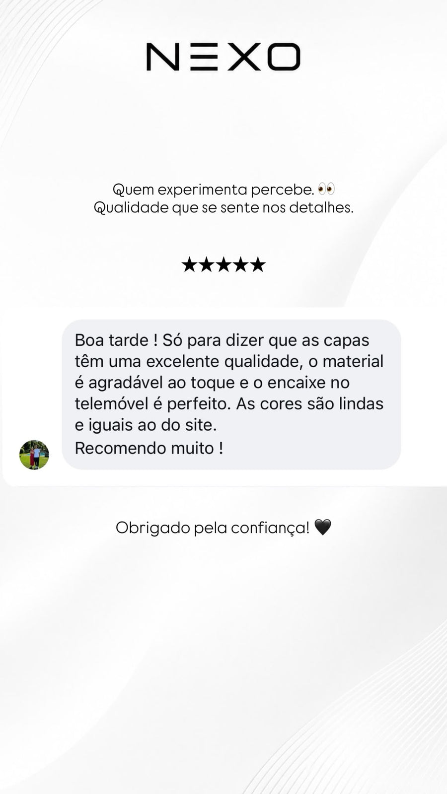 Qualidade que conquista 🤍